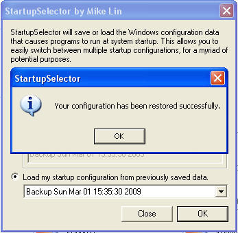 Restoring Startup Configuration