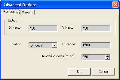 Advanced Options Window