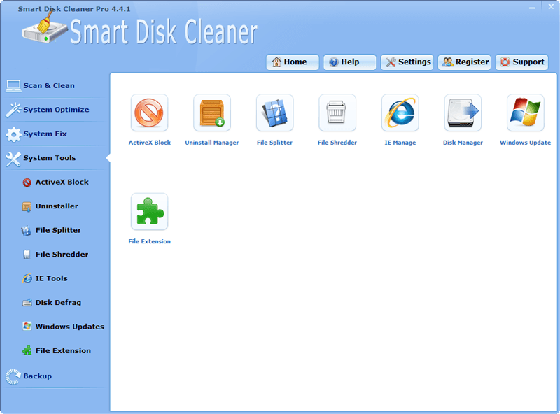 the feature of the Smart Disk Cleaner Pro