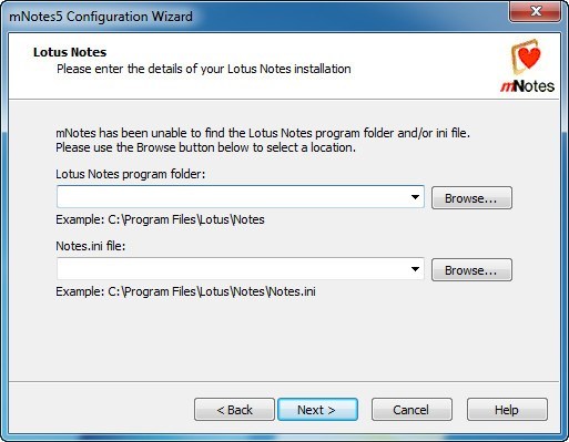 Configuration window