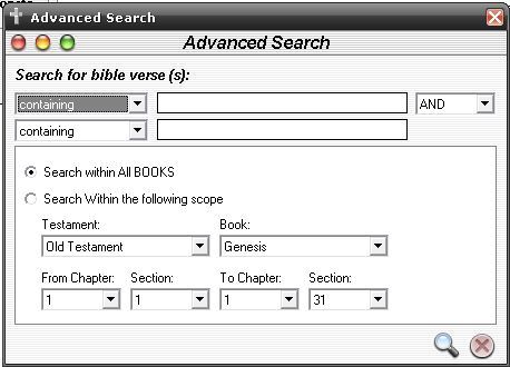 WOW! Bible-Advanced search