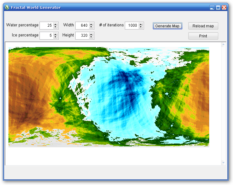 Fractal world generator