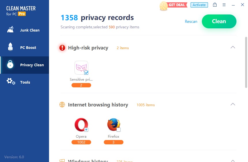 Privacy Clean Results