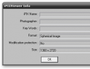 Viewing the iPix file properties