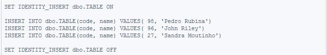 A simple SQL INSERT INTO statement 