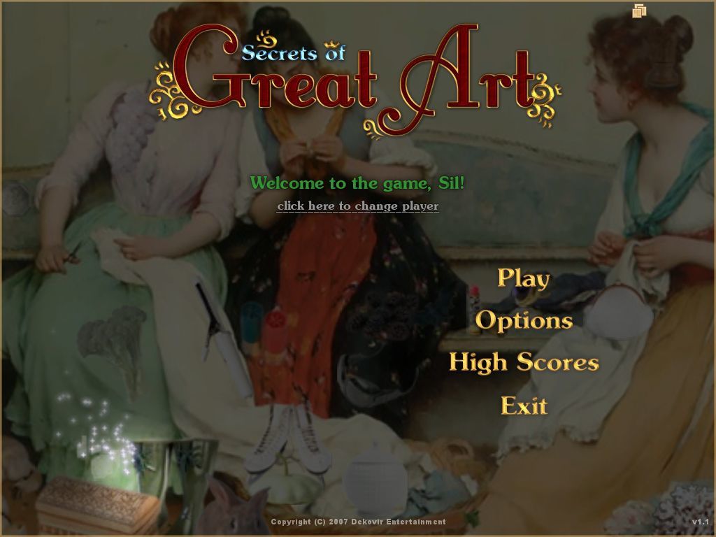 Main menu