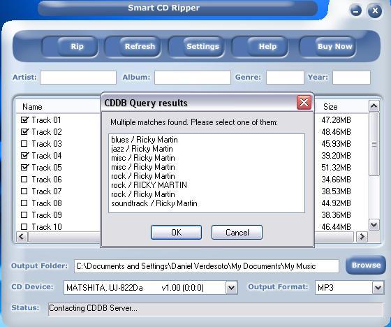 CDDB Query Results