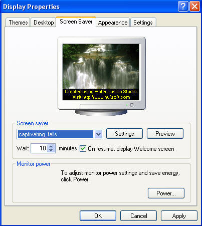 Screensaver Interface View