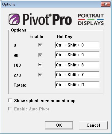 Options Window