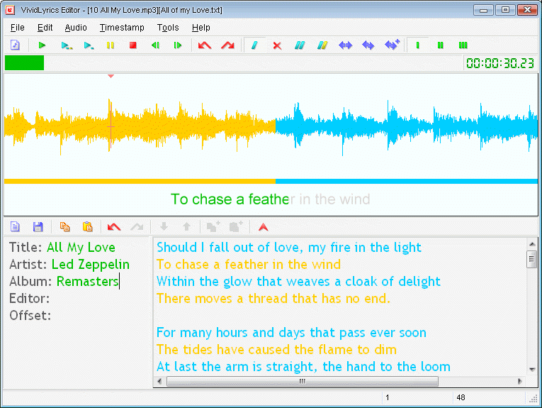 Lyrics Editor