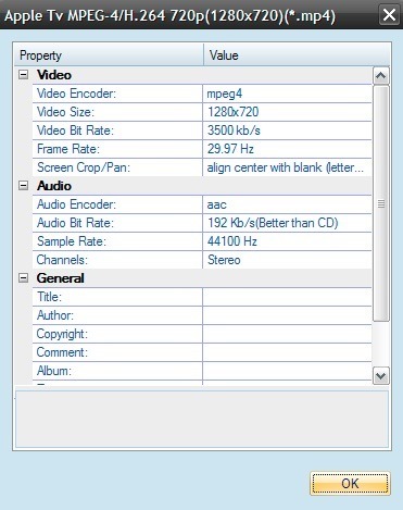 Profile settings