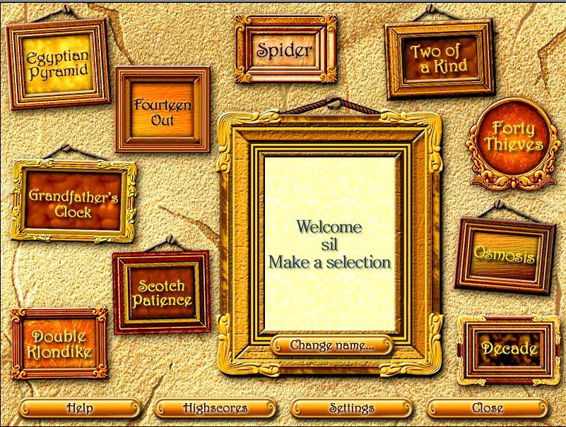 Main menu