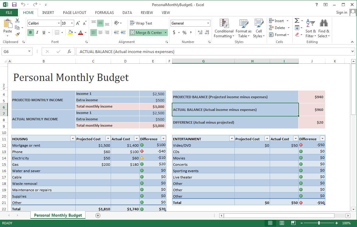 Excel Project Window