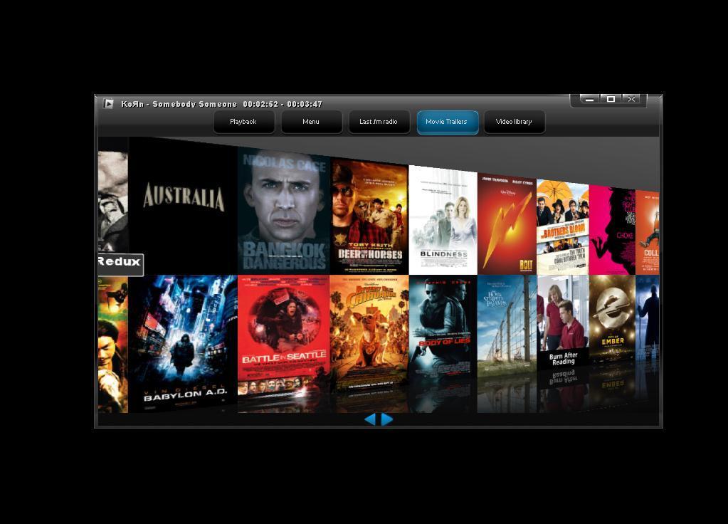 Movie Trailers Tab