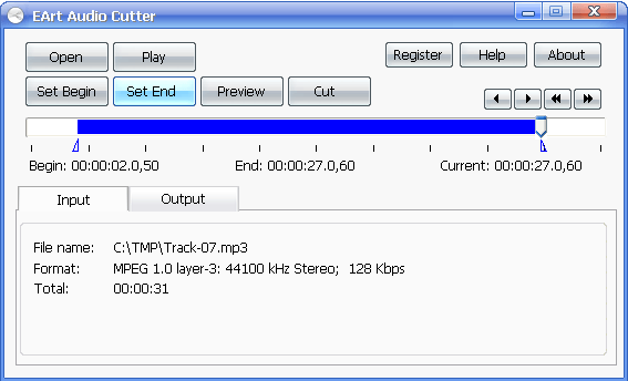 Select Begin And End Positions