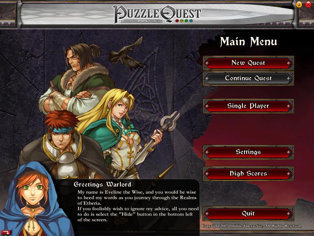 Main Menu