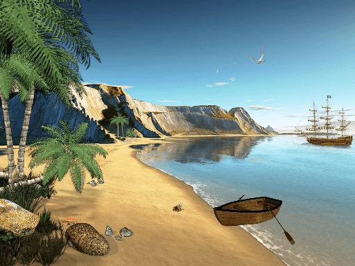 Tropical Island 3D Screensaver.