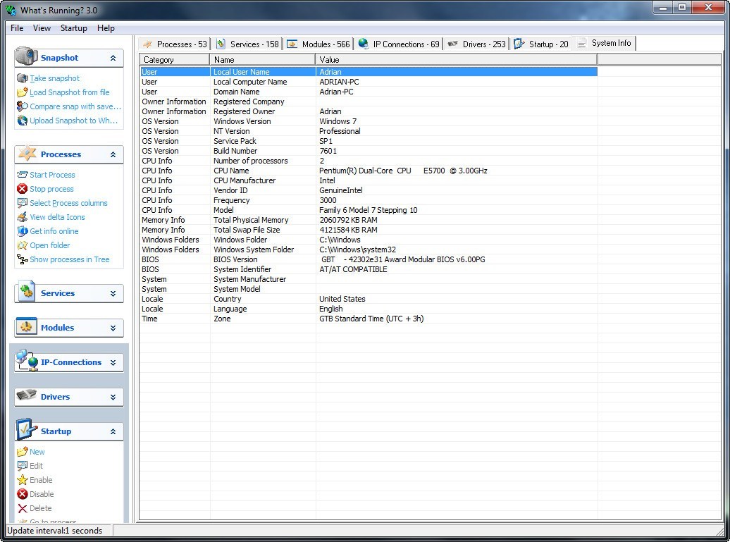 System Information