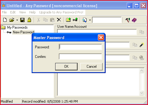 master password