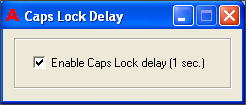 Caps Lock Delay Active