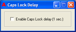 Caps Lock Delay Inactive