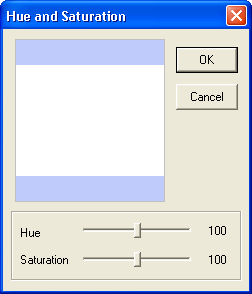 Hue and Saturation Window