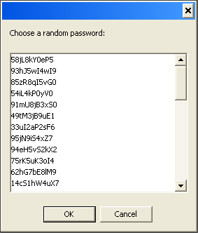 Random Passwords Generator