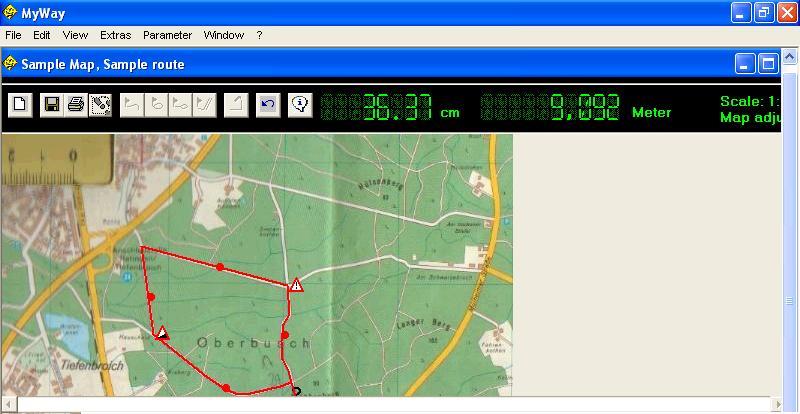 Measuring map (sample)