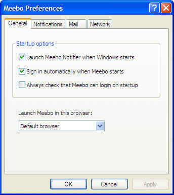 Preferences Window