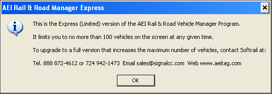 Express Version Warning