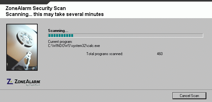 Scan window