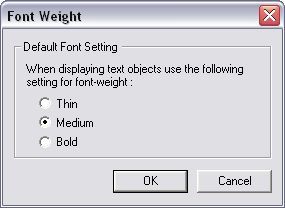 Font weight