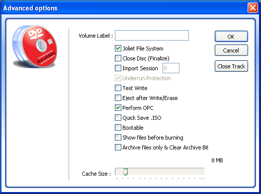 Advanced Options Setup