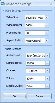 Advanced settings