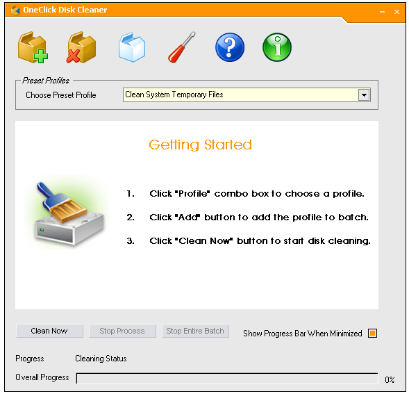 OneClick Disk Cleaner