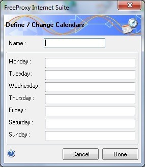 Calendars Screen