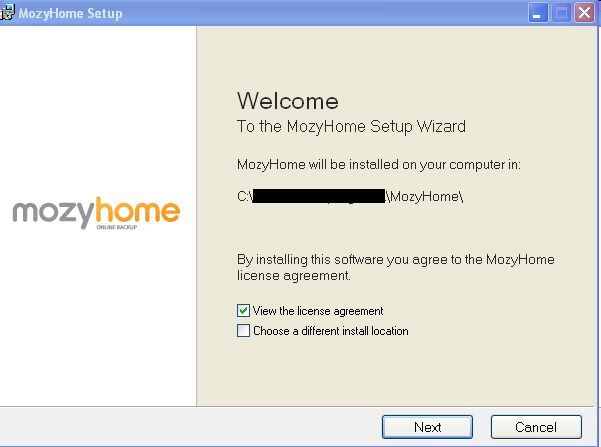 Setup wizard