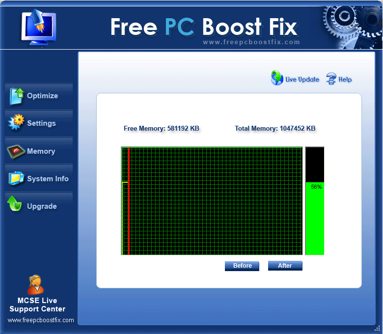 Settings screen