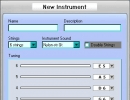 You can add your instrument's settings