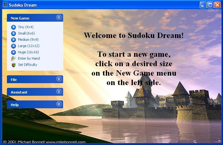 Main menu