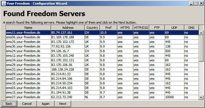 Found Freedom servers
