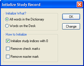 Intialize Study Record