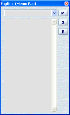 Memo Pad Window