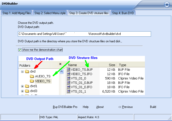 Choosing the DVD Output Path