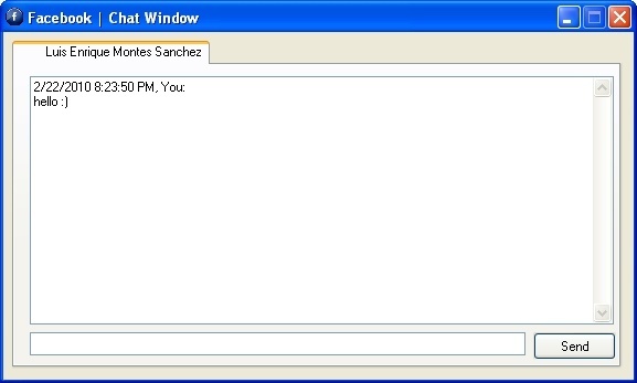 Chat window.