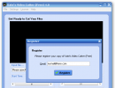 The very first screen. You can't ignore the 'register' window, but you can specify a fake email.