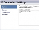 IP Concealer Settings