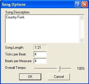 Song options