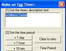 Setting an egg timer