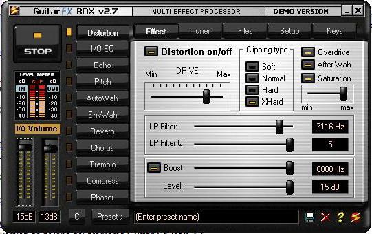 Guitar FX-Distortion example
